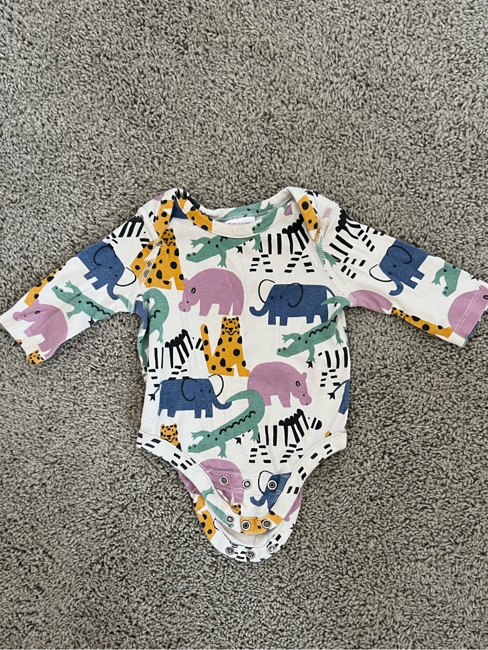 Hanna Andersson Animal Onesie 0-3m